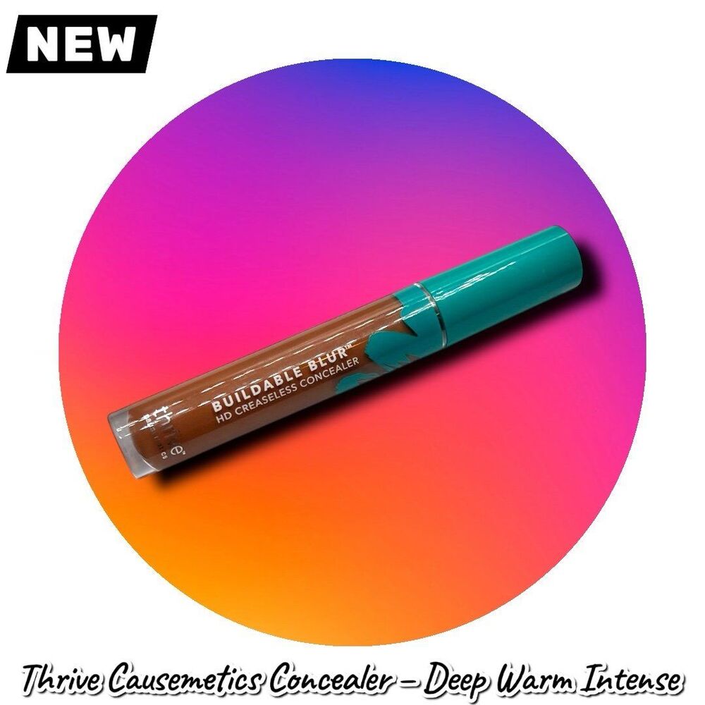New Thrive Causemetics Buildable Creaseless Concealer – Shade: Deep Warm In